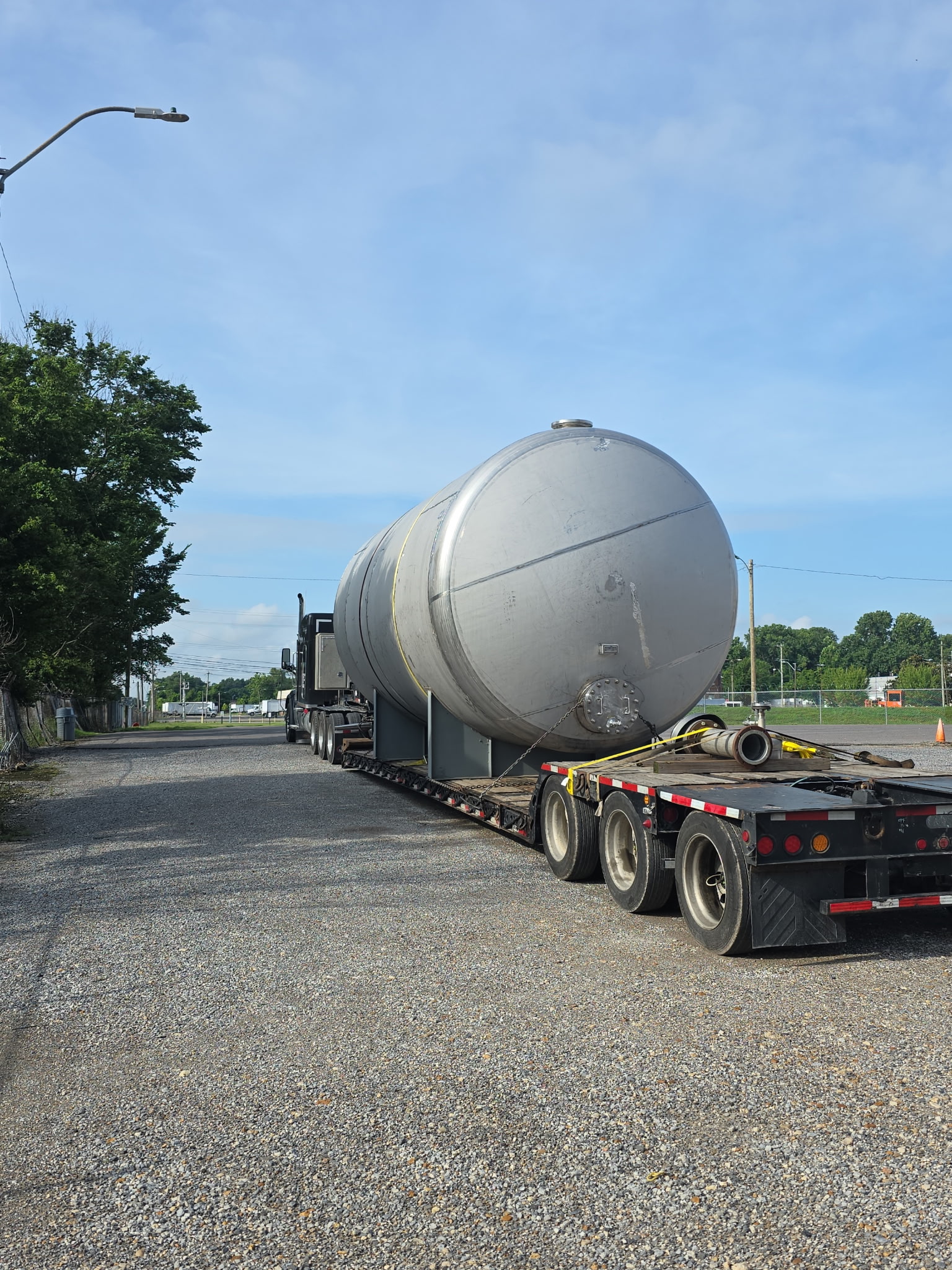 Ace tank transport on the highway